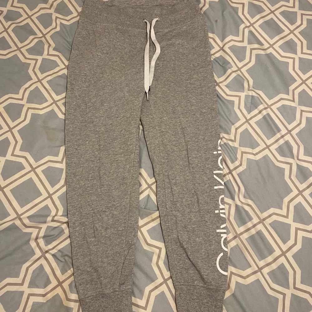 Calvin Klein grey unwarn sweatpants